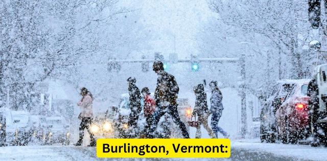 13. Burlington, Vermont: 