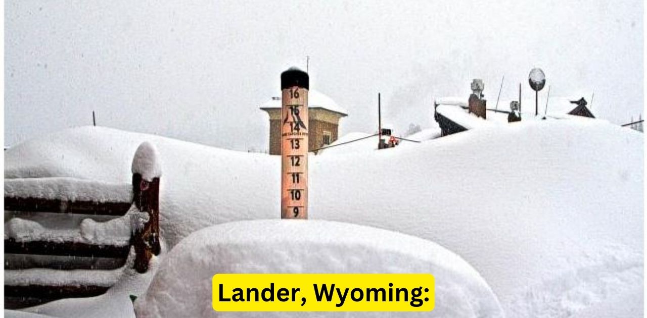 22. Lander, Wyoming: 