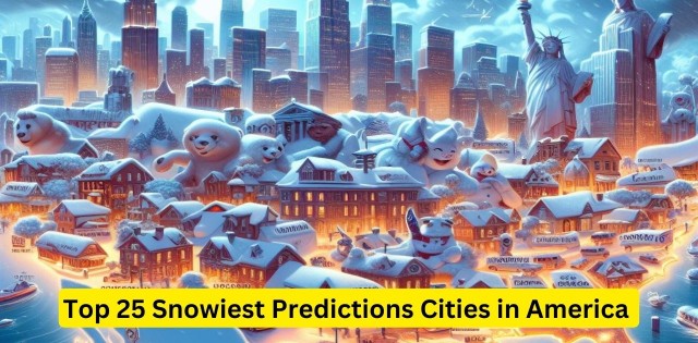 Top 25 Snowiest predictions Cities in America