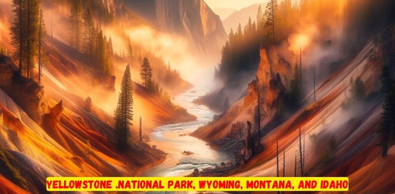 18. Yellowstone .National Park, Wyoming, Montana, and Idaho